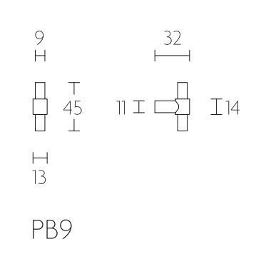 Meubelknop PIET BOON 45 mm PVD Mat Zwart
