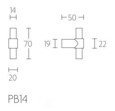Meubelknop PIET BOON 70 mm PVD Mat Zwart