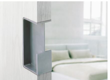 Greep voor schuifdeur Deurdikte 50 mm RVS