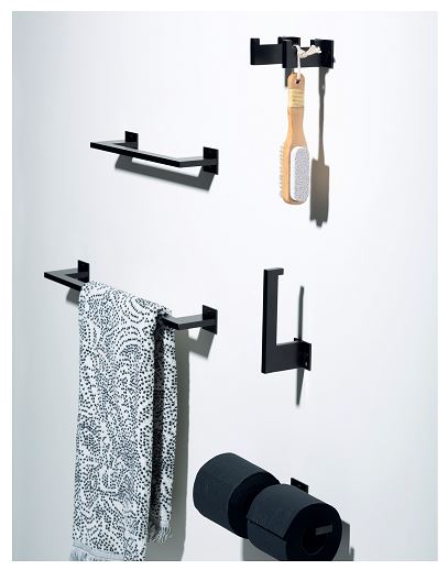 Haak SLIM Aluminium Zwart