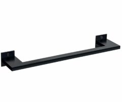 Handdoekhouder enkel SLIM Aluminium Zwart 465 mm