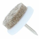 Glijnagel met zacht wolvilt 20 mm