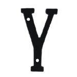 Letter Y Klein IJzer Zwart 75 mm