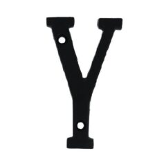 Letter Y Klein IJzer Zwart 75 mm