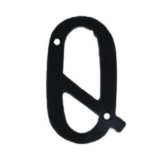 Letter Q Klein IJzer Zwart 75 mm
