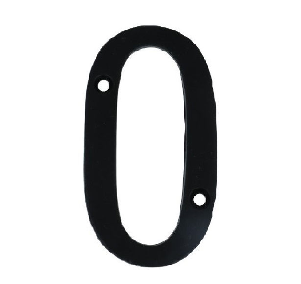 Letter O Klein IJzer Zwart 75 mm