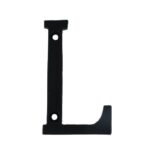 Letter L Klein IJzer Zwart 75 mm