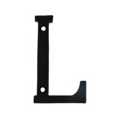 Letter L Klein IJzer Zwart 75 mm