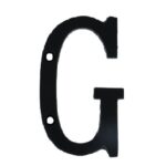 Letter G Klein IJzer Zwart 75 mm
