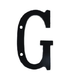 Letter G Klein IJzer Zwart 75 mm