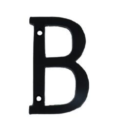 Letter B Klein IJzer Zwart 75 mm