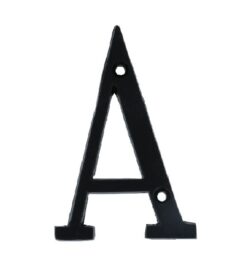 Letter A Klein IJzer Zwart 75 mm