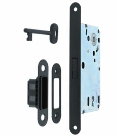 Magneet dag- en nachtslot SL90 Met Zwarte Voorplaat