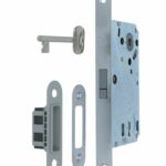 Magneet dag- en nachtslot SL90 Met Chroom Gesatineerde Voorplaat