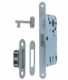 Magneet dag- en nachtslot SL90 Met Chroom Gesatineerde Voorplaat