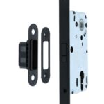 Magneet Cilinderslot PC85 Met Zwarte Voorplaat