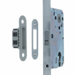 Magneet Cilinderslot PC85 Met Chroom gesatineerde Voorplaat