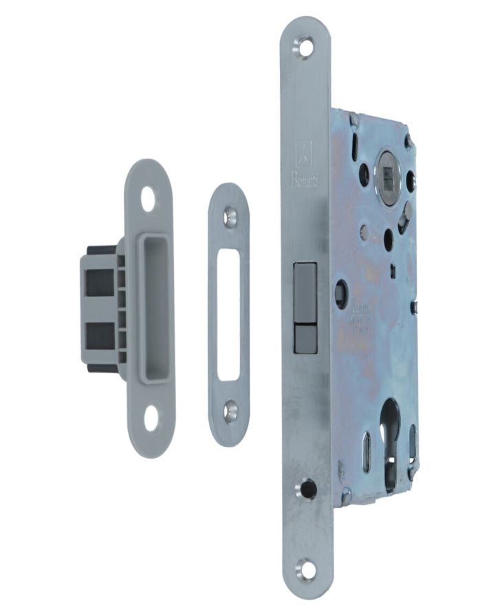 Magneet Cilinderslot PC85 Met Chroom gesatineerde Voorplaat