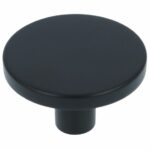 Knop Zamac 41 mm zwart