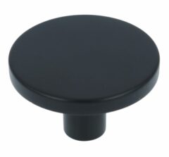 Knop Zamac 41 mm zwart