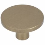 Knop Aluminium Geelbrons 42 mm