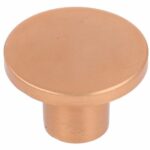 Knop Zamac 26 mm rood koper