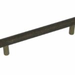 Greep Geribbeld 128 mm Messing Antiek