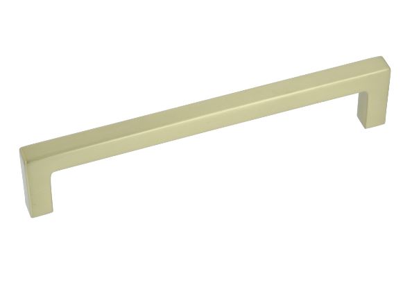 Greep Recht Zamac 128 mm Mat Messing