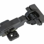 Keukenscharnier Blum opliggend INSERTA met soft-close demping Onyx Zwart