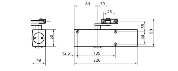 Deurdranger Geze TS 2000 met schaararm Zwart
