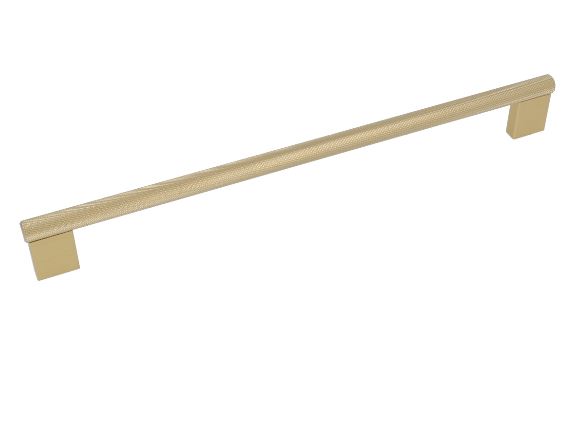 Greep Geribbeld Aluminium 256 mm Oud Goud