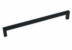 Greep Recht Zamac 192 mm zwart