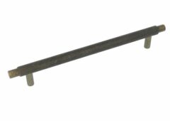 Greep Geribbeld 192 mm Messing Antiek