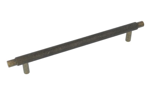 Greep Geribbeld 192 mm Messing Antiek