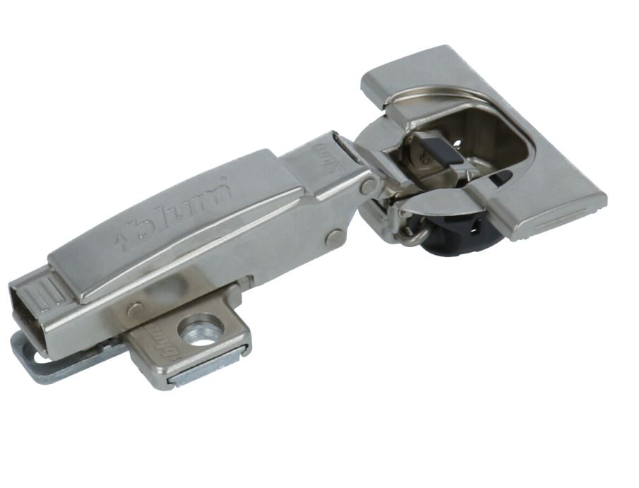 Keukenscharnier Blum opliggend met soft-close demping staal Vernikkeld