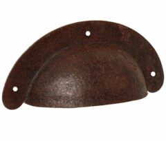 Greep schelp ijzer geroest 100 mm
