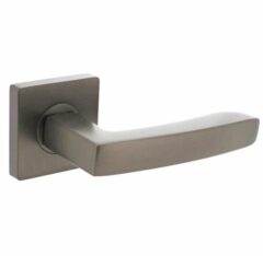 Deurkruk Minos Op Vierkant Rozet Antraciet Grijs