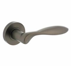 Gatdeel Rechts Deurkruk George op ronde rozet Antraciet Grijs