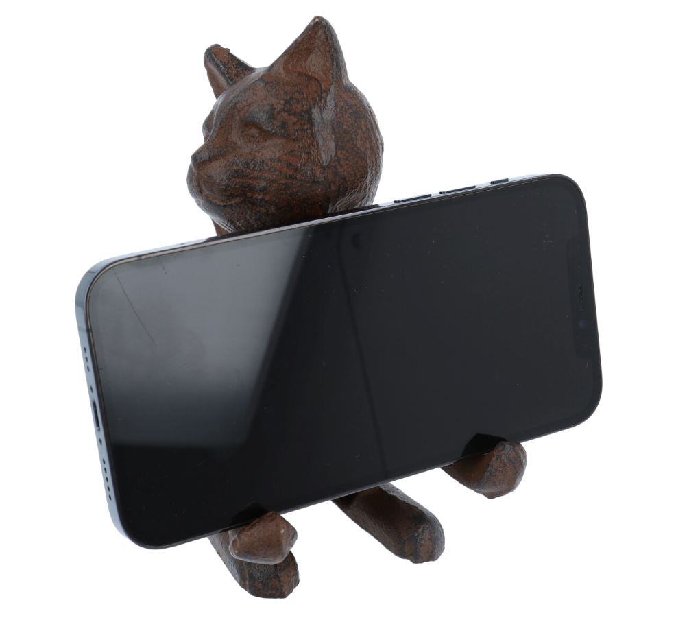 Gietijzeren Telefoonhouder Kat