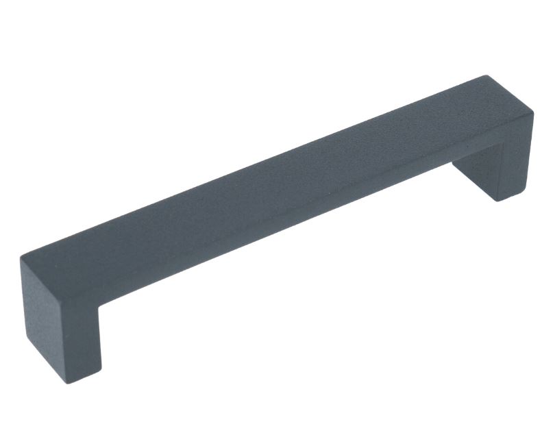 Greep Recht Structuur Antraciet 128 mm