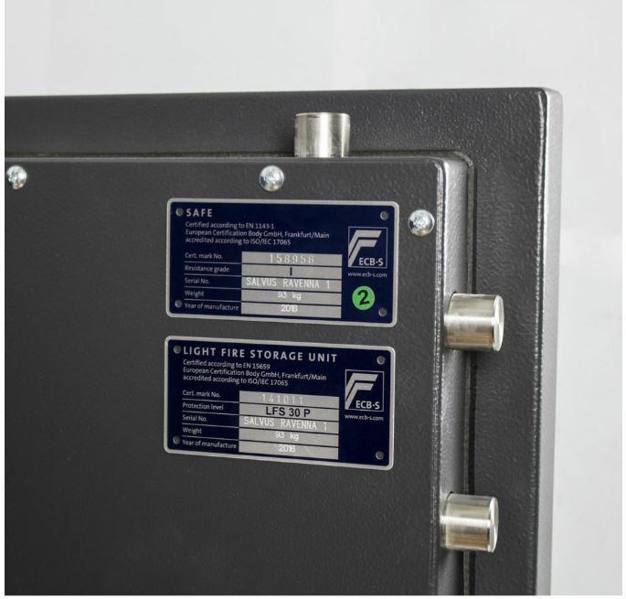 Salvus Ravenna 1 Inbraak- en brandwerende kluis