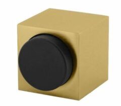 Olivari deurstop Cubo vierkant messing mat titaan PVD