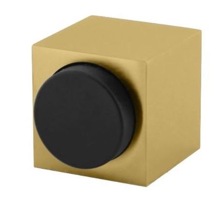 Olivari deurstop Cubo vierkant messing mat titaan PVD