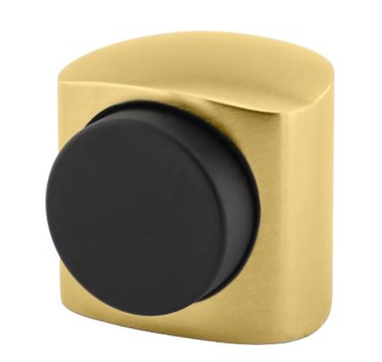 Olivari deurstop Victor afgerond messing mat titaan PVD