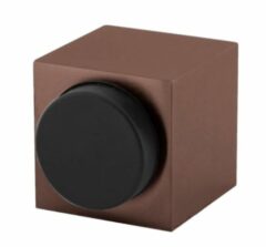 Olivari deurstop Cubo vierkant brons mat titaan PVD