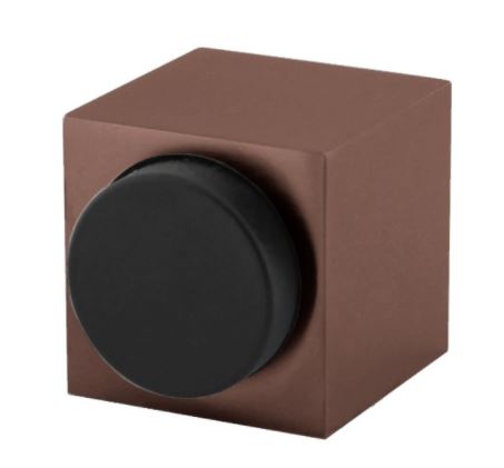 Olivari deurstop Cubo vierkant brons mat titaan PVD