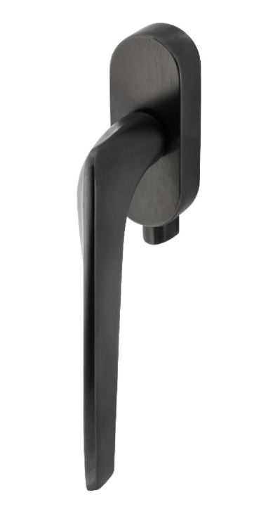 Olivari raamkruk Twist afsluitbaar antraciet mat titaan PVD