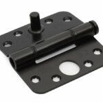 Glijlagerscharnier Ronde Hoek 3 mm 89x89 mm SKG***® zwart gelakt