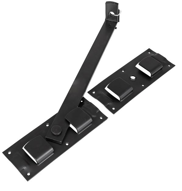 Starx overslaggrendel 430 mm zwart