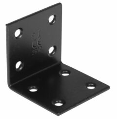 Starx l-steun zonder schroef Zwart 6 stuks